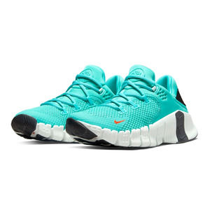 Nike Free Metcon 4 (Womens Size 5.5) Shoes CZ0596 338 Teal Rush Orange Black